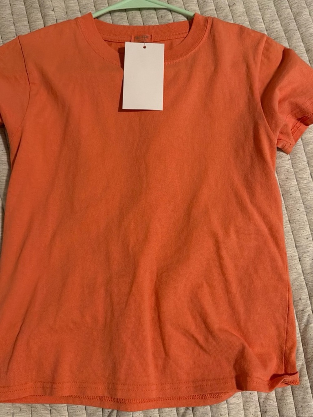 Brandy Melville Orange Crewneck Tee
